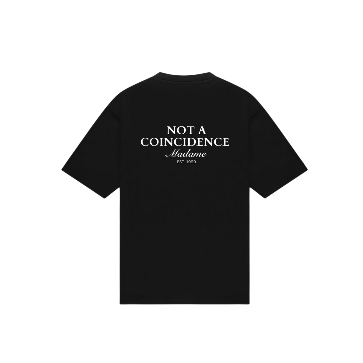 COINCIDENCE TEE BLACK & WHITE