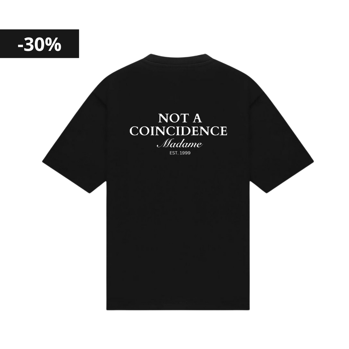 COINCIDENCE TEE BLACK & WHITE