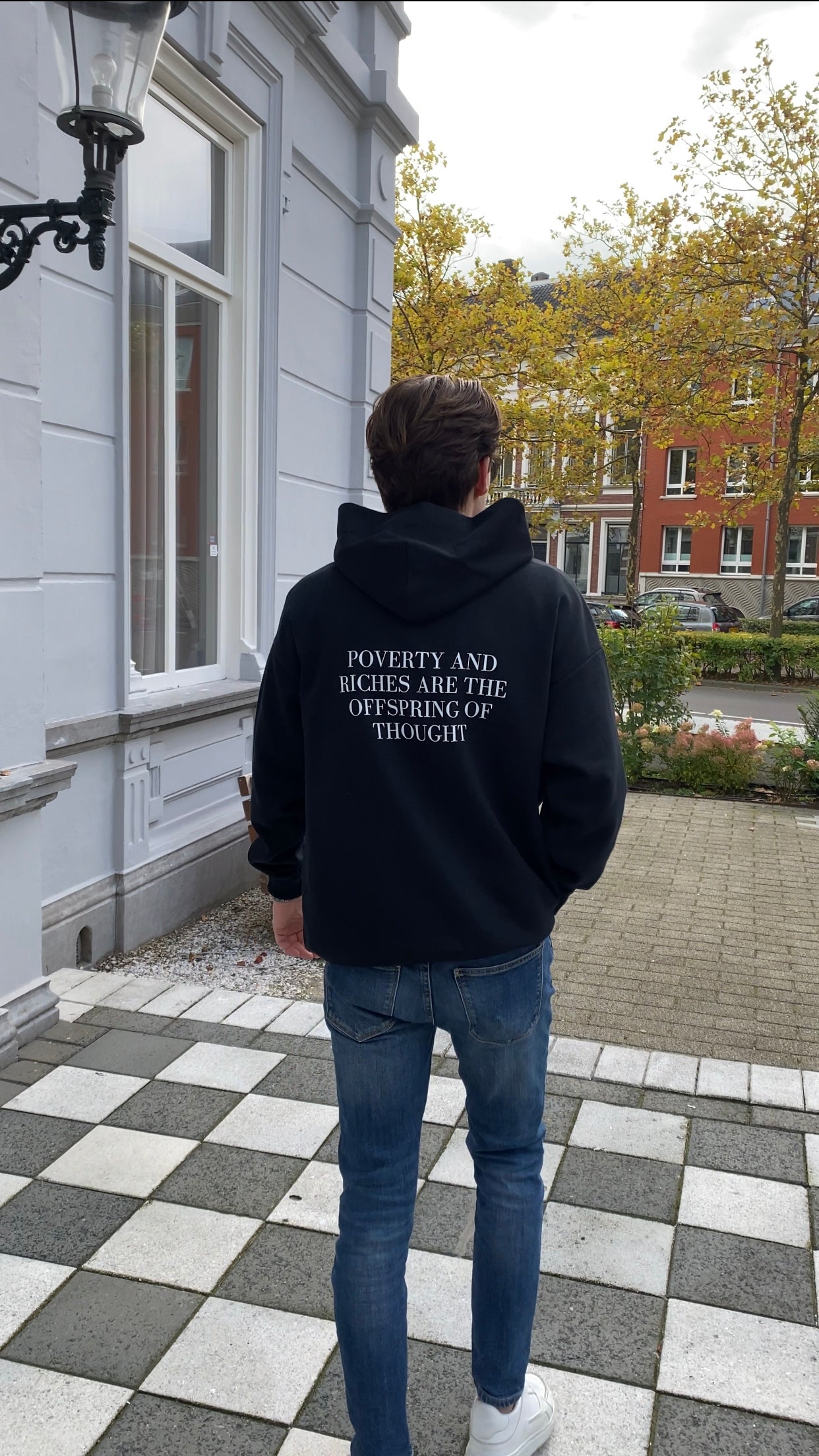 Zwarte hoodie